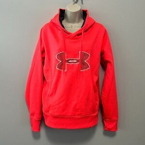 Under Armour Storm Florescent Pink Pullover Semi-Fitted Hoodie Size L